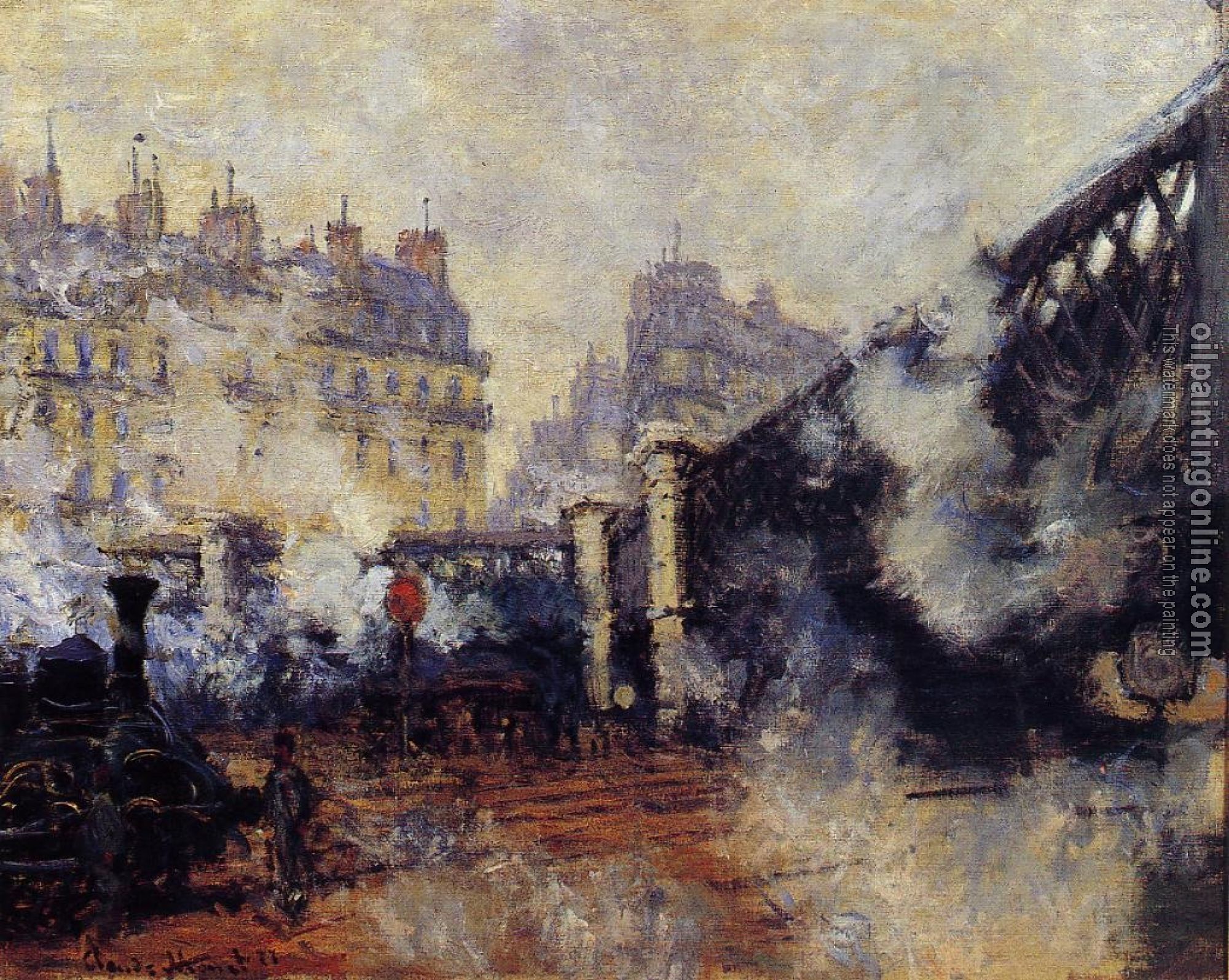 Monet, Claude Oscar - The Pont de l'Europe, Saint-Lazare Station